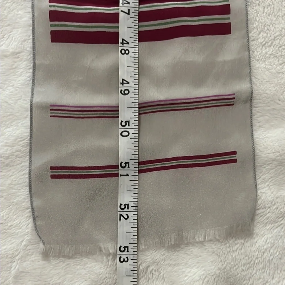 Dior Striped Pink and Gray Scarf